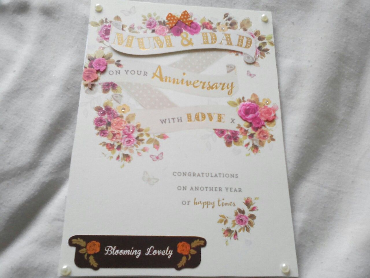 handmade mum and dad anniversary card handmade crafts