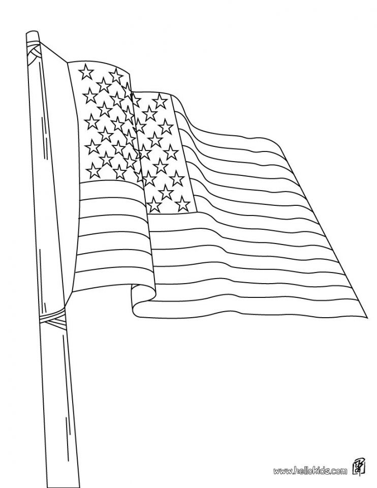 American Flag Coloring Pages