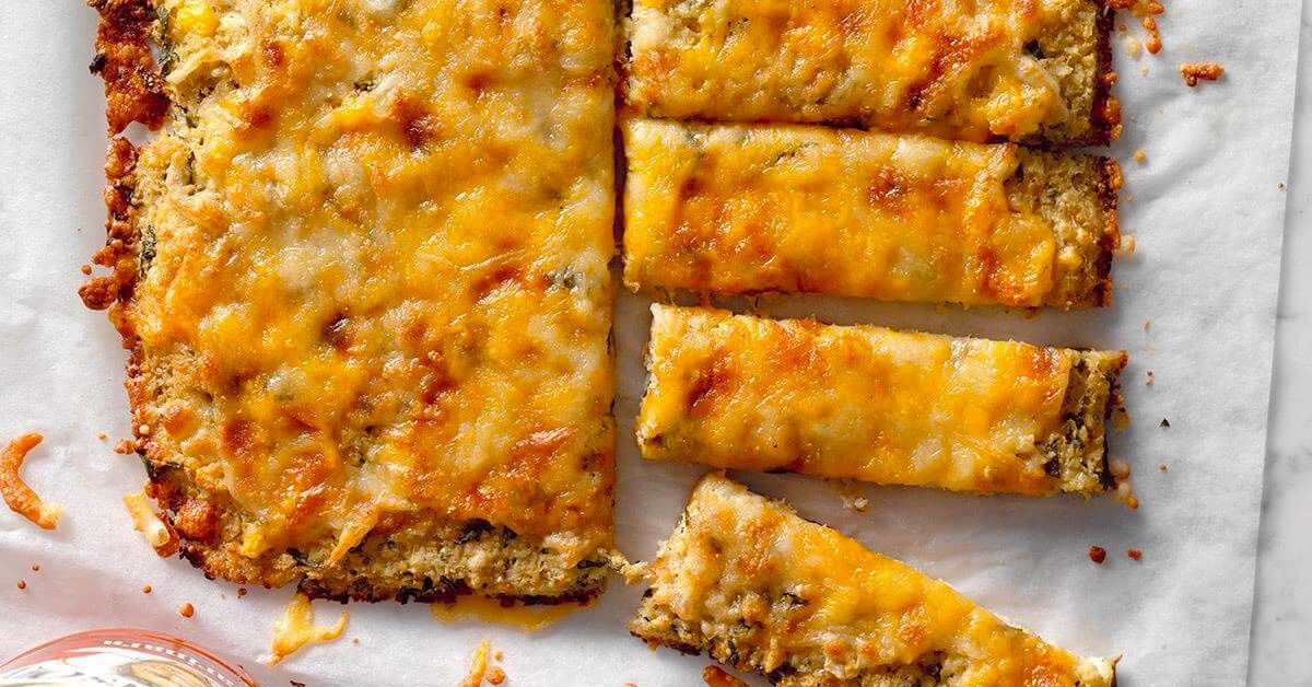 Cheesy Garlic Cauliflower Bread Sticks Recipes Cauliflower