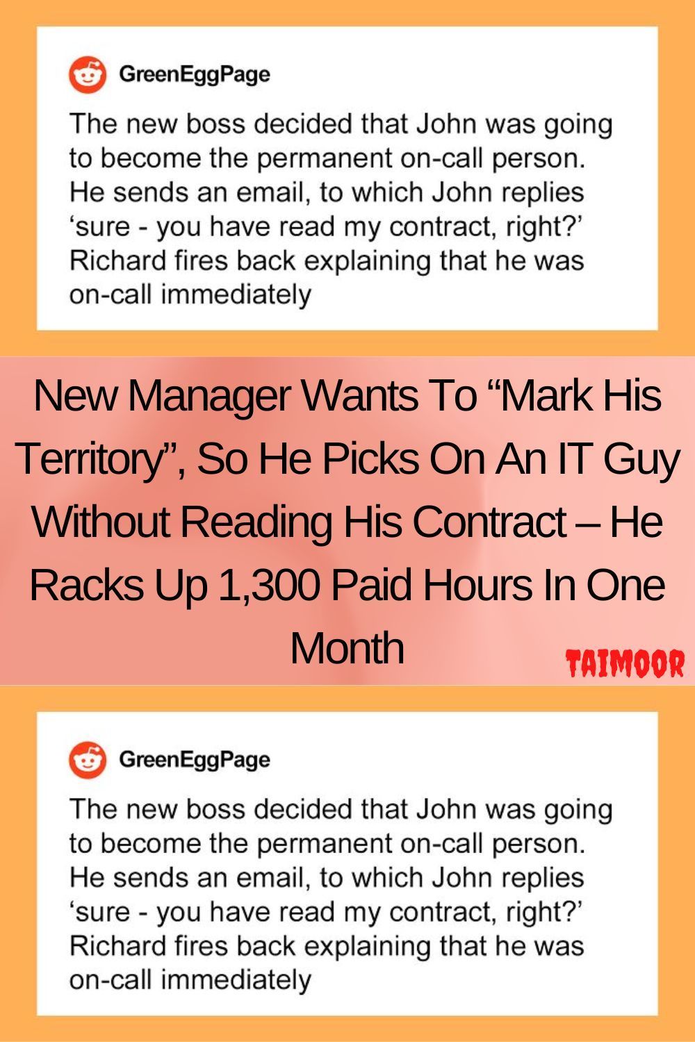 New Manager Wants To Mark His Territory So He Picks On An IT Guy New Manager Wants To Mark His Territory So He Picks On An IT Guy