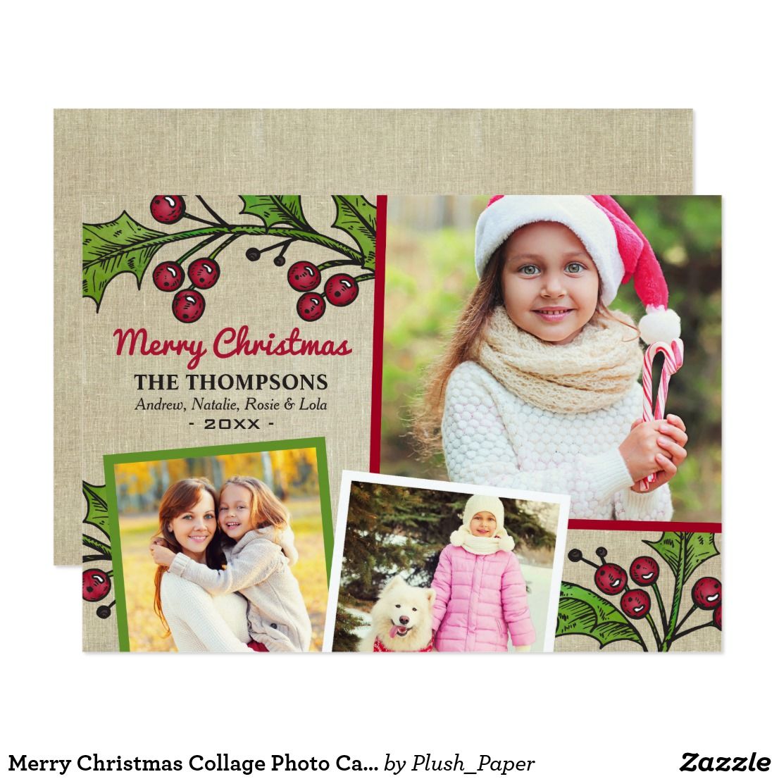 christmas collage template