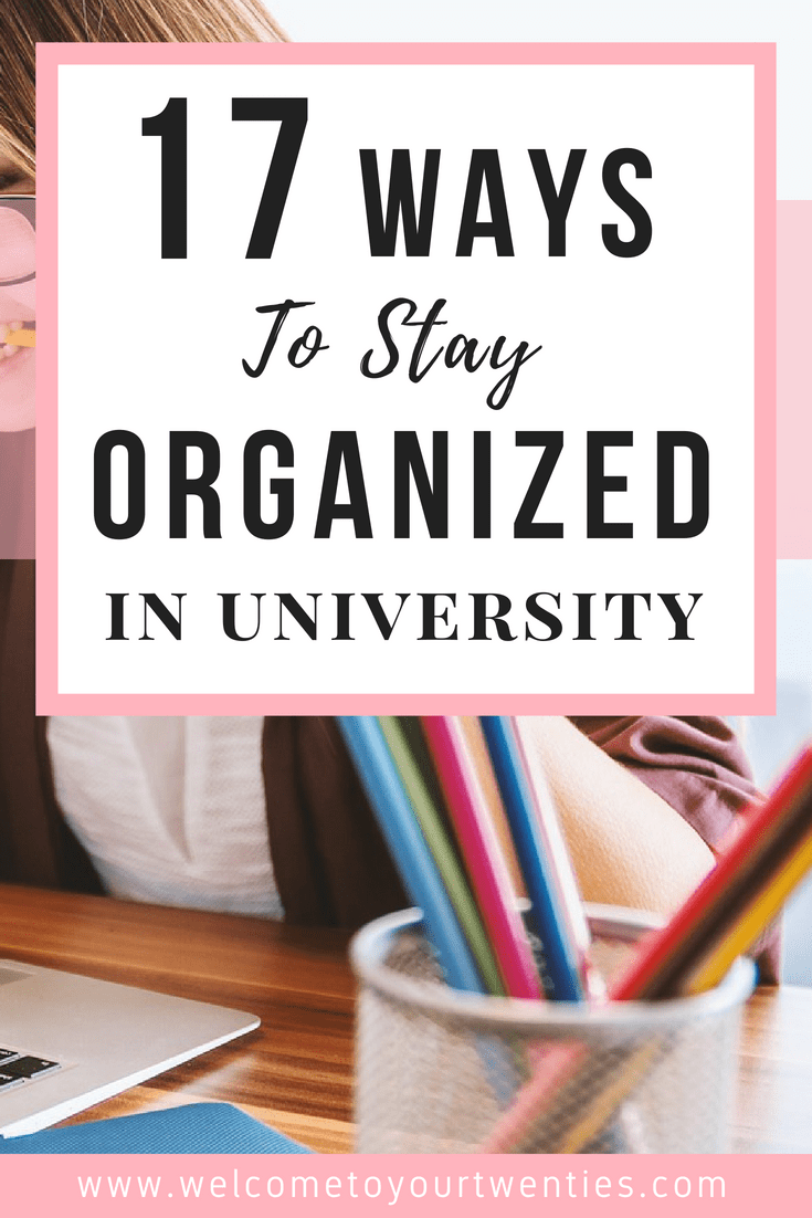 17 organizational strategies for college and university students. Decrease the stress you're feeling and increase the amount of time you're able to spend doing the things that you enjoy by applying what you learn in this article. University Organization, College Organization, College School Supplies, College Hacks, Benefits Of Homeschooling, Back To University, College Planner, Teacher Planner, Life Planner