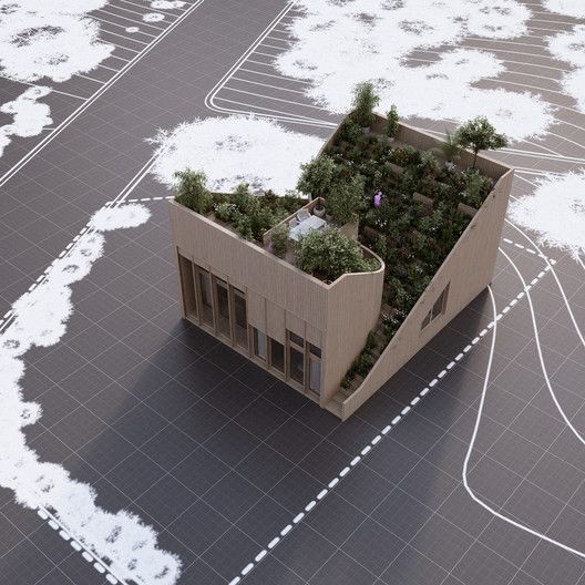 Architecture That Can Feed You: Penda's Yin & Yang House Addresses Our Detachment With Food,Courtesy of Penda Austria Baroque Architecture, Layout Architecture, Futuristic Architecture, Amazing Architecture, Architecture Drawing, Landscape Architecture, Landscape Design, Interior Architecture, Architecture Model House