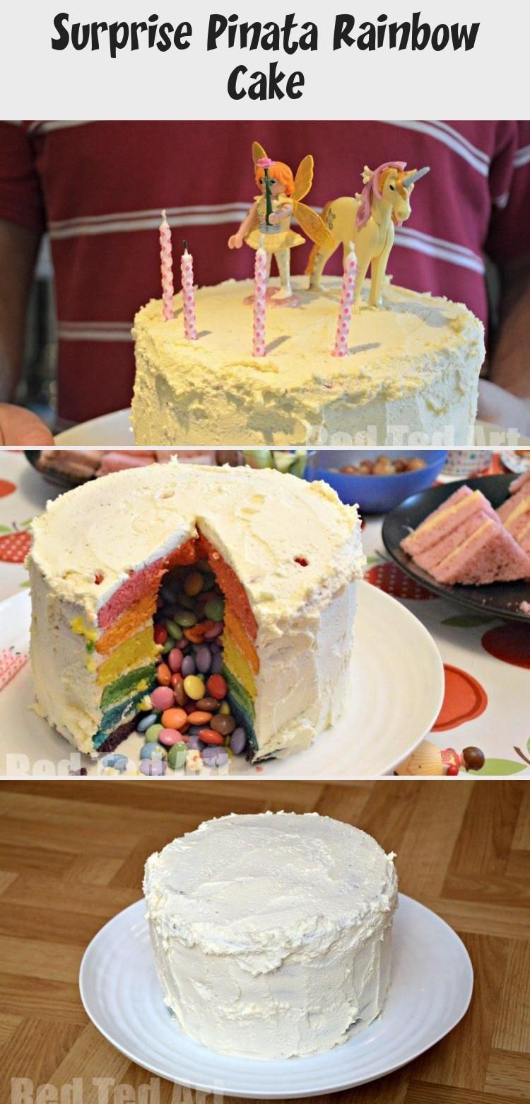 Pinata Rainbow Cake ... nimm zwei tolle Pinterest Cakes und mache dieses fabelha... - Bozaa