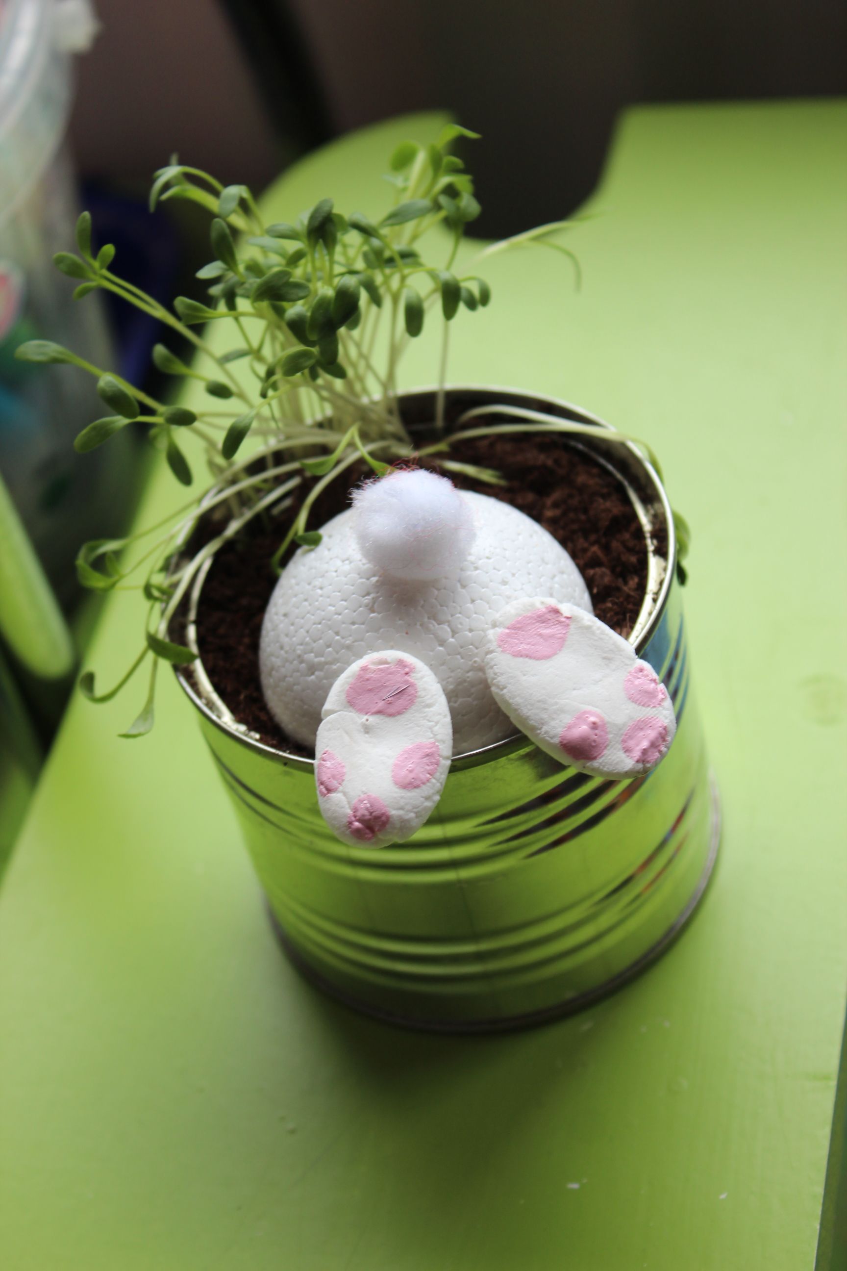 Herbe de Pâques Lapin Décoration Artisanat Rabbit Decor lapin Art Home Decor