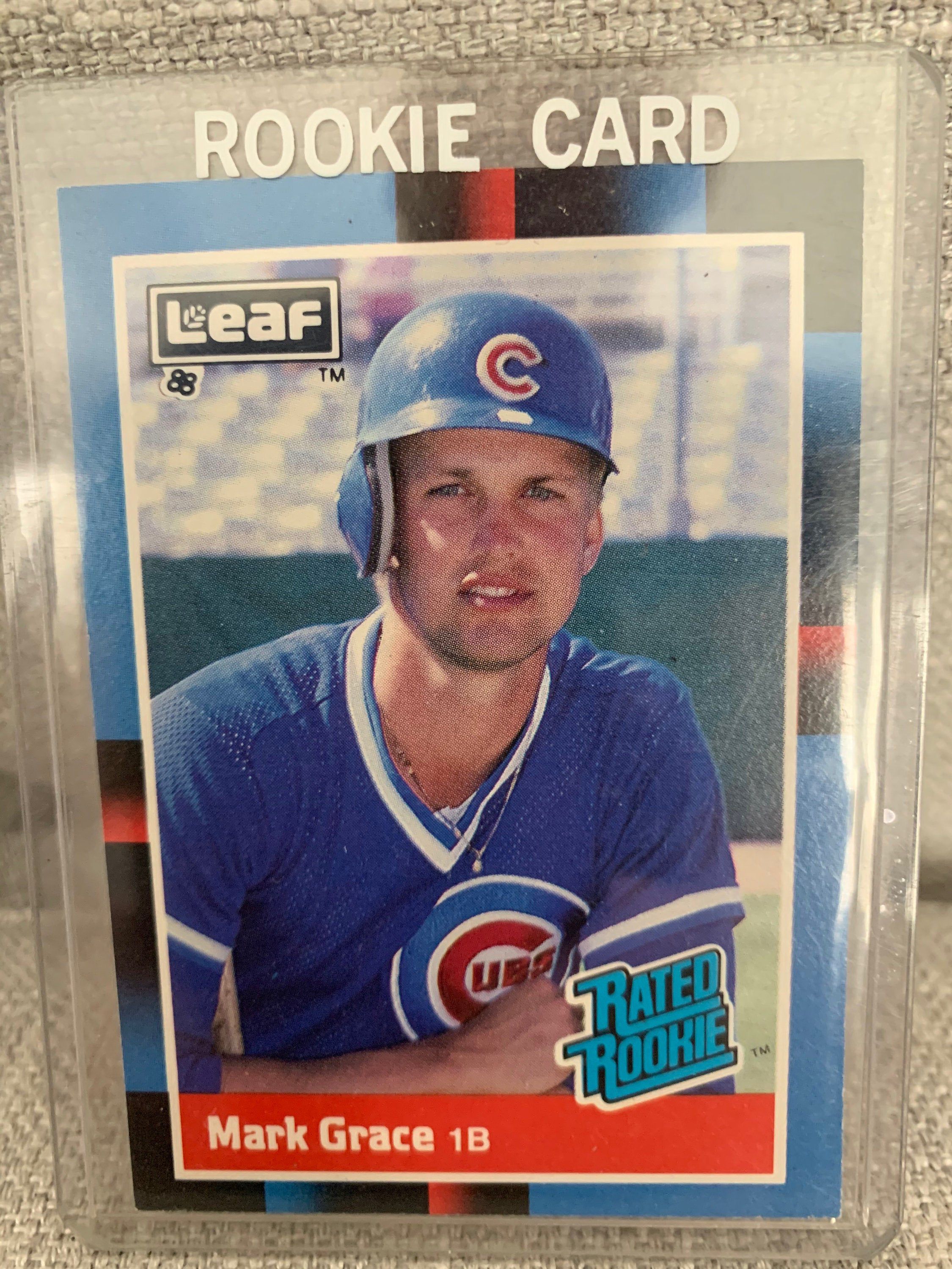 1988 Mark Grace Rookie Card Park Art