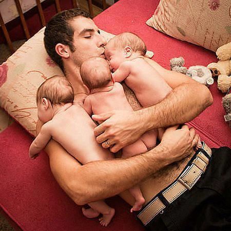 Daddyandbaby Love Socute Babys Babalar Bebek Ikiz