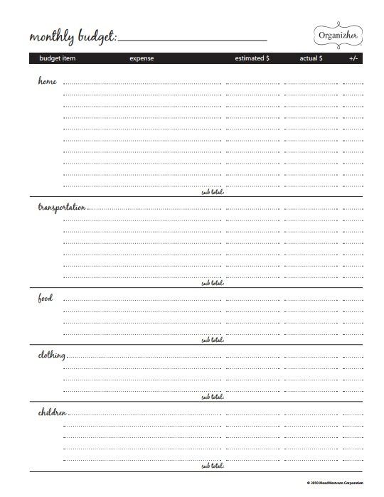 Monthly Budget tracking printable Printables Pinterest Monthly - monthly budget estimator Monthly Budget tracking printable Printables Pinterest Monthly - monthly budget estimator