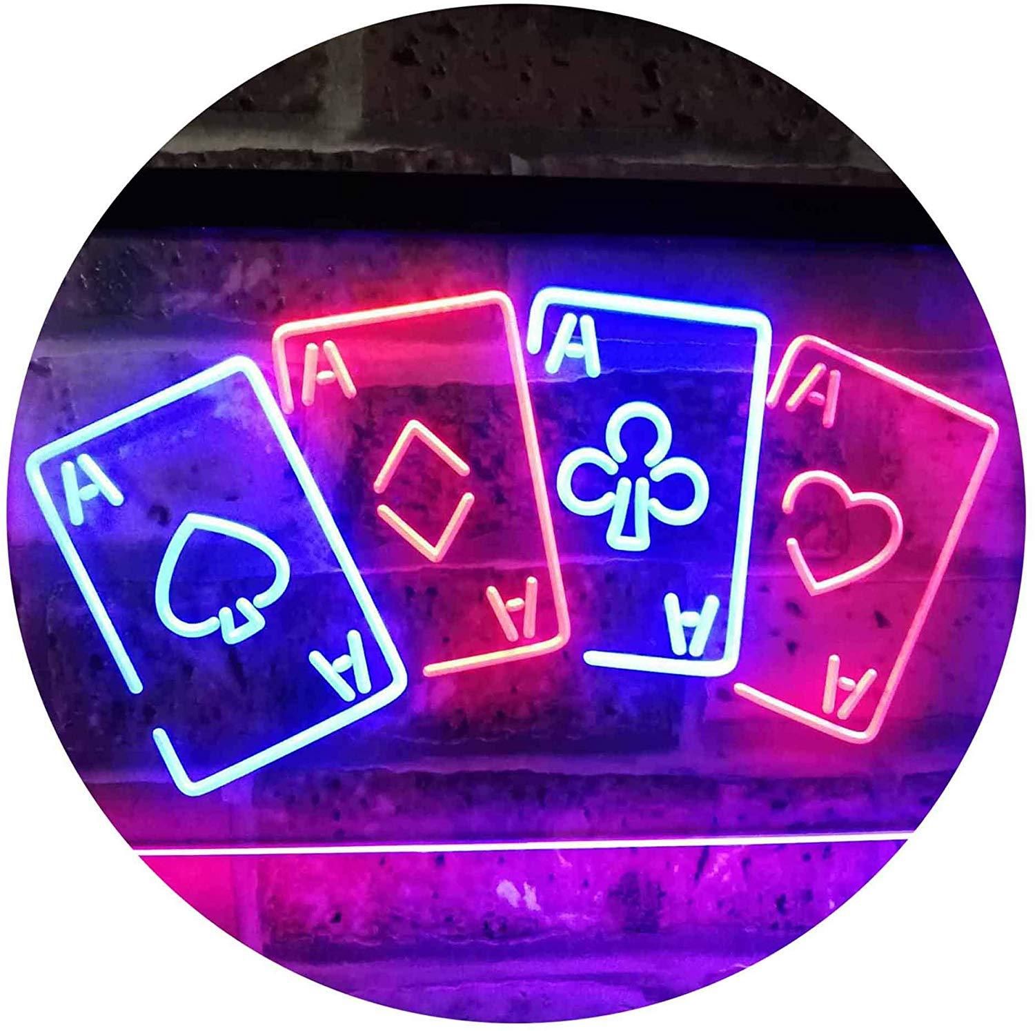 LED Poker Sign for Business Displays 15H x 27W x 1D Flashing Oval Electronic Light Up Sign for Casinos LED Poker Sign for Business Displays 15H x 27W x 1D Flashing Oval Electronic Light Up Sign for Casinos