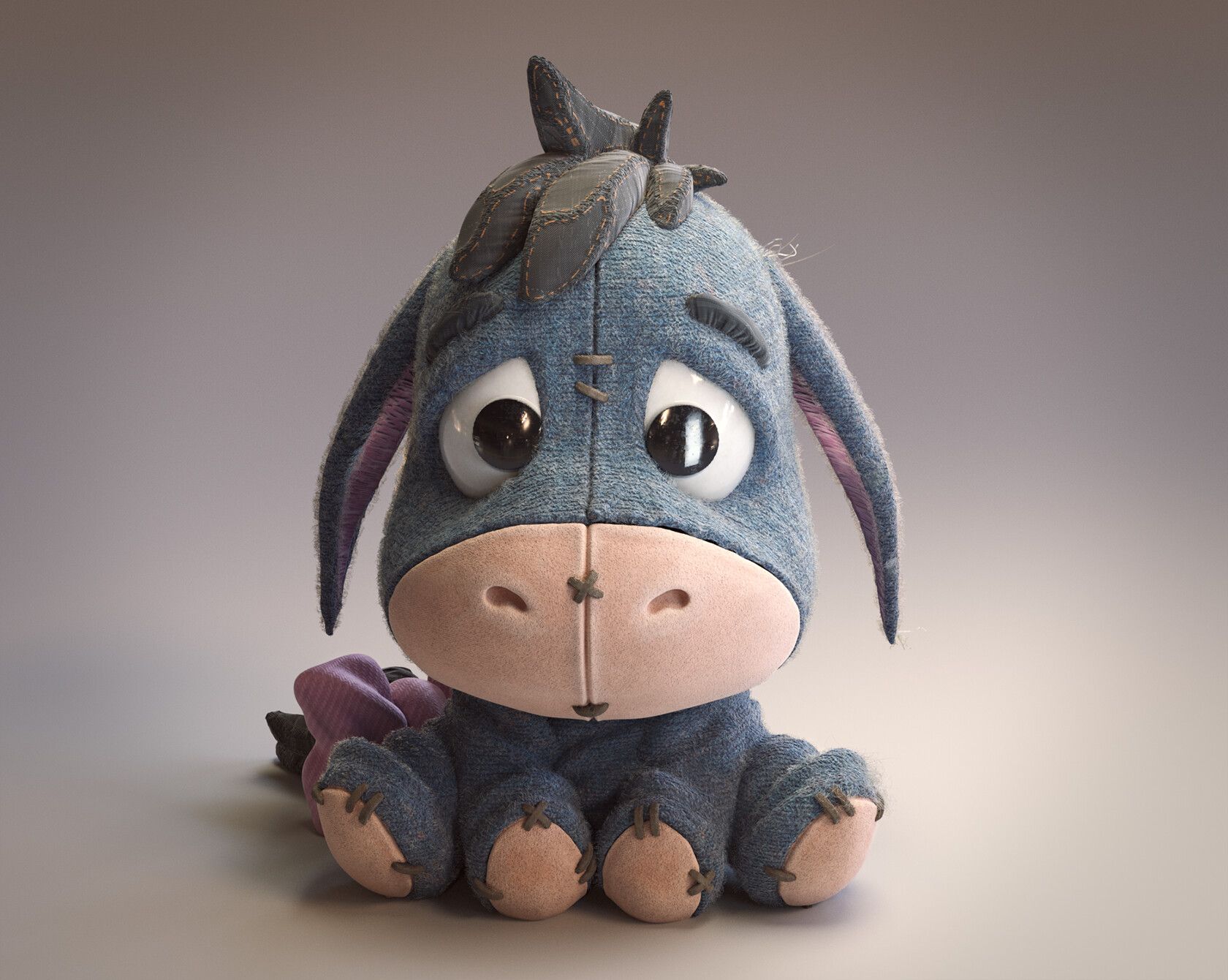 Character Modeling, Character Art, Character Design, Cg Art, Inspirational Artwork, Eeyore, Weird Art, Digital Artwork, Comic Art