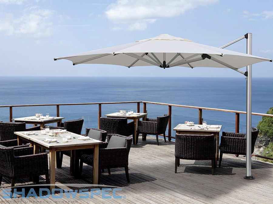 Shadowspec Global Suppliers Of Luxury Outdoor Umbrella Systems Shadowspec Global Suppliers Of Luxury Outdoor Umbrella Systems The Su4 Rotating Cantilever Adds