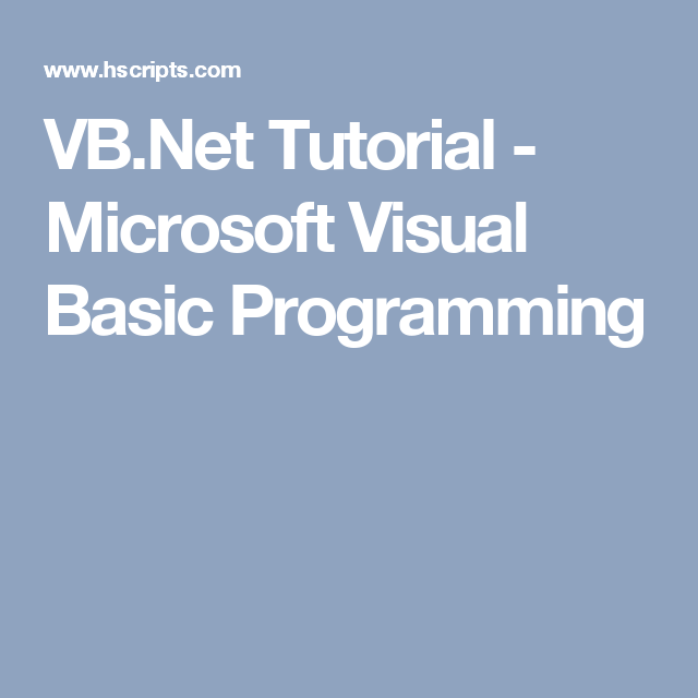 microsoft visual studio programming languages