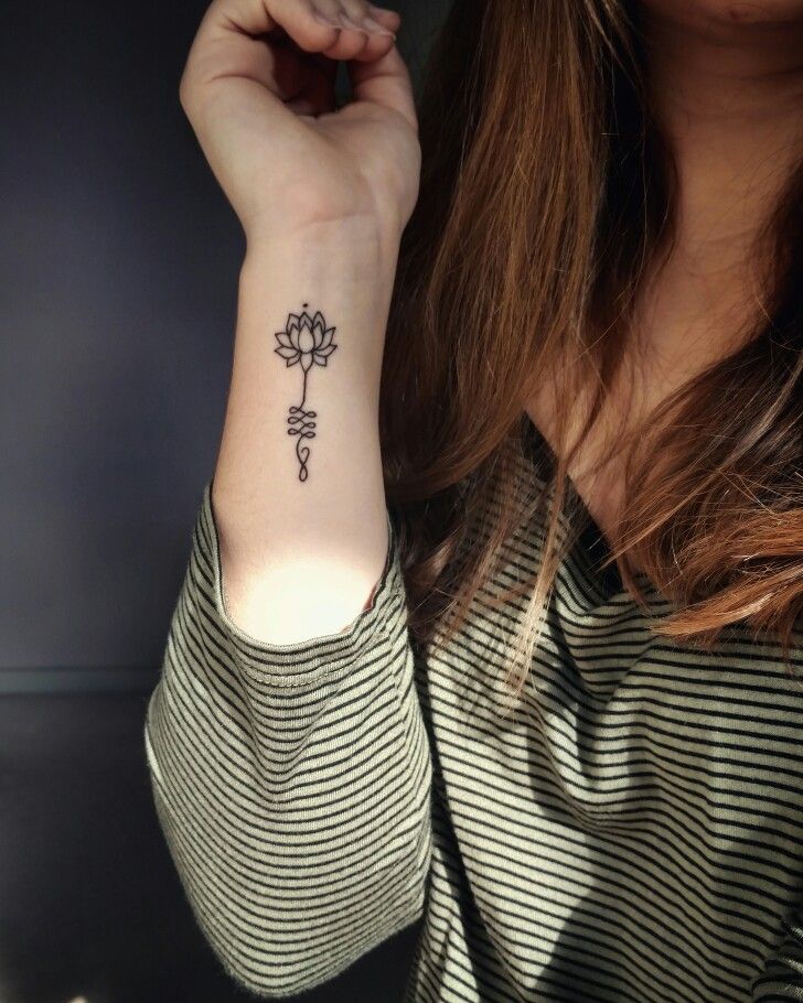 Unalome Lotus Flower Tattoo Lotus Flower Unalome Buddhist Tattoo Lotus Flower Tattoo Design Tattoos Simple Lotus Flower Tattoo