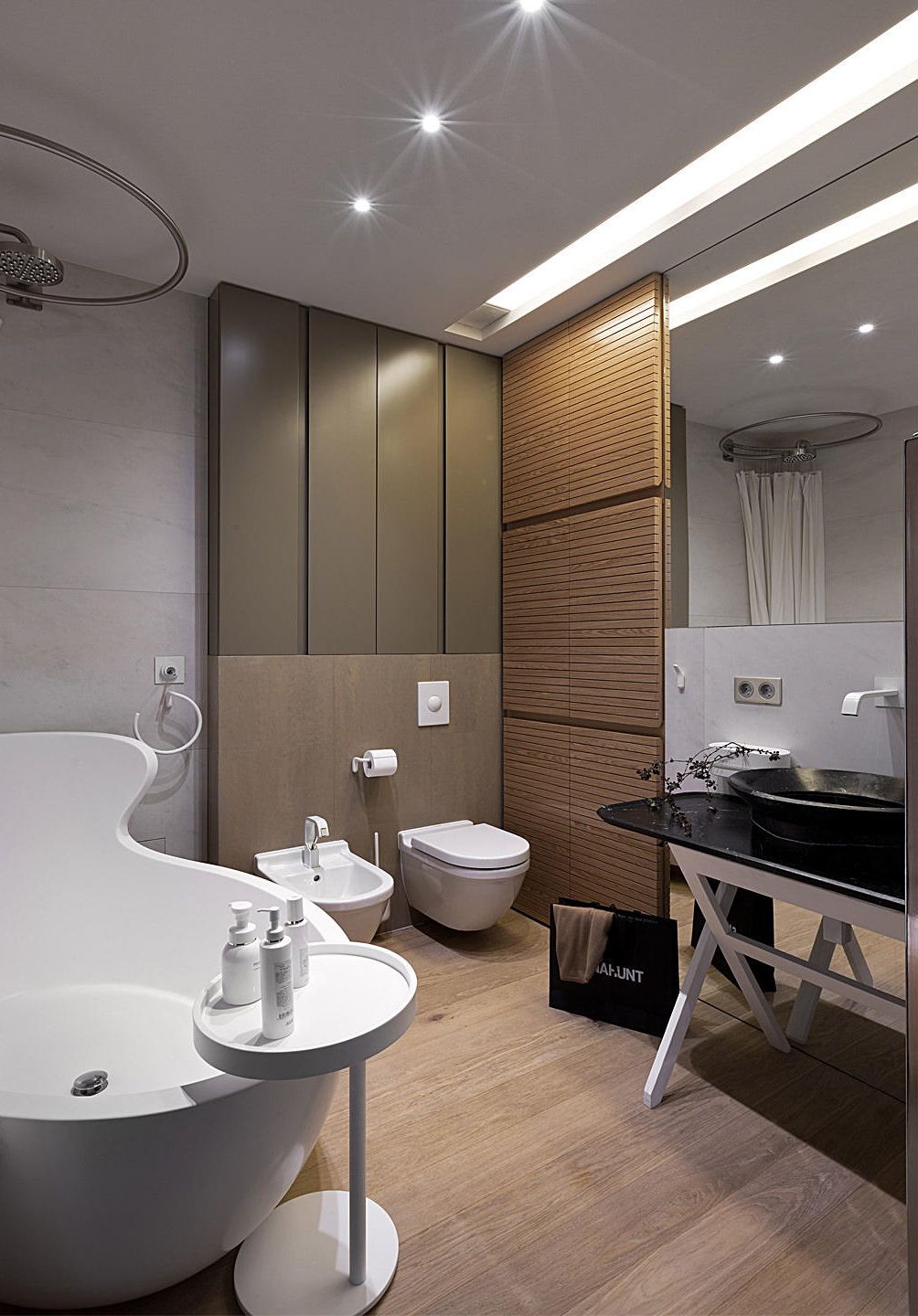 Indusztriál stÃlus egy falak nélküli lakásban, #design #dizájn ...