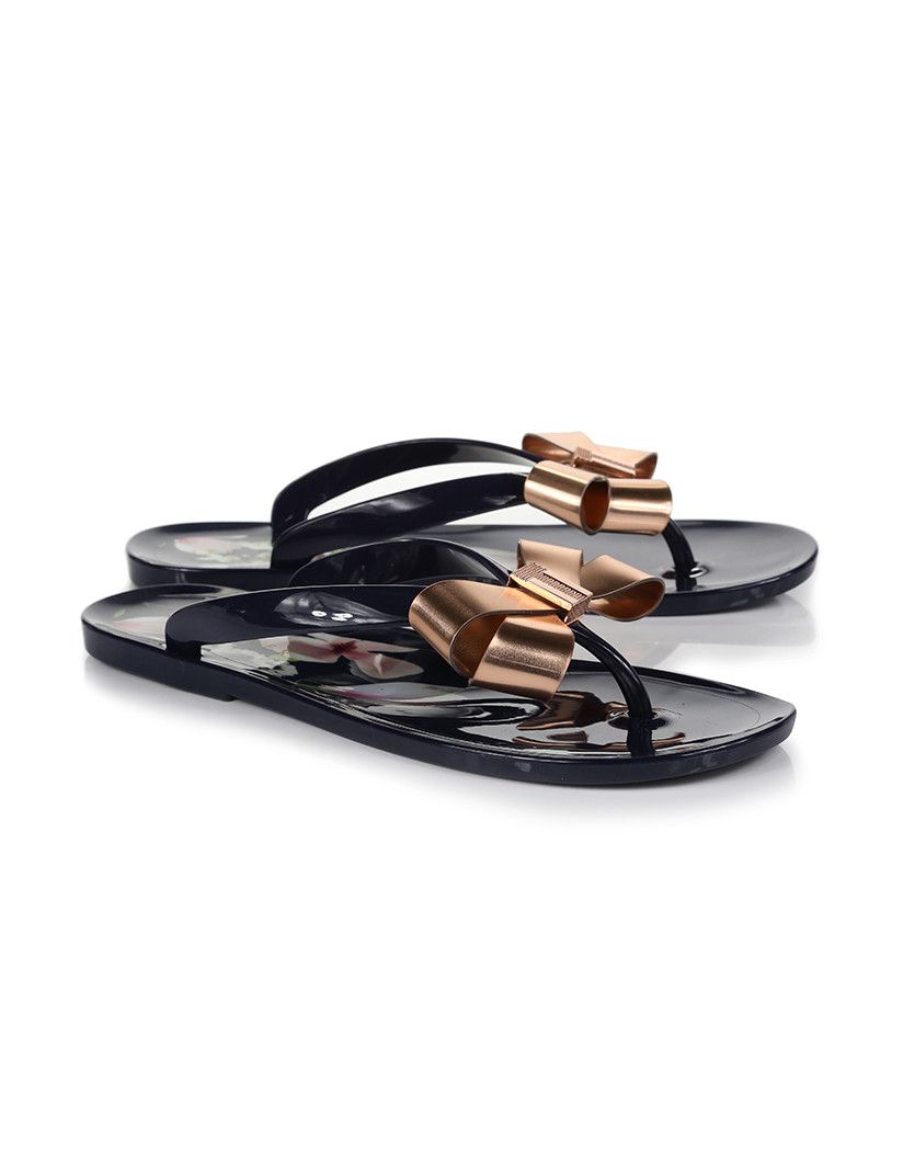 ted baker navy flip flops