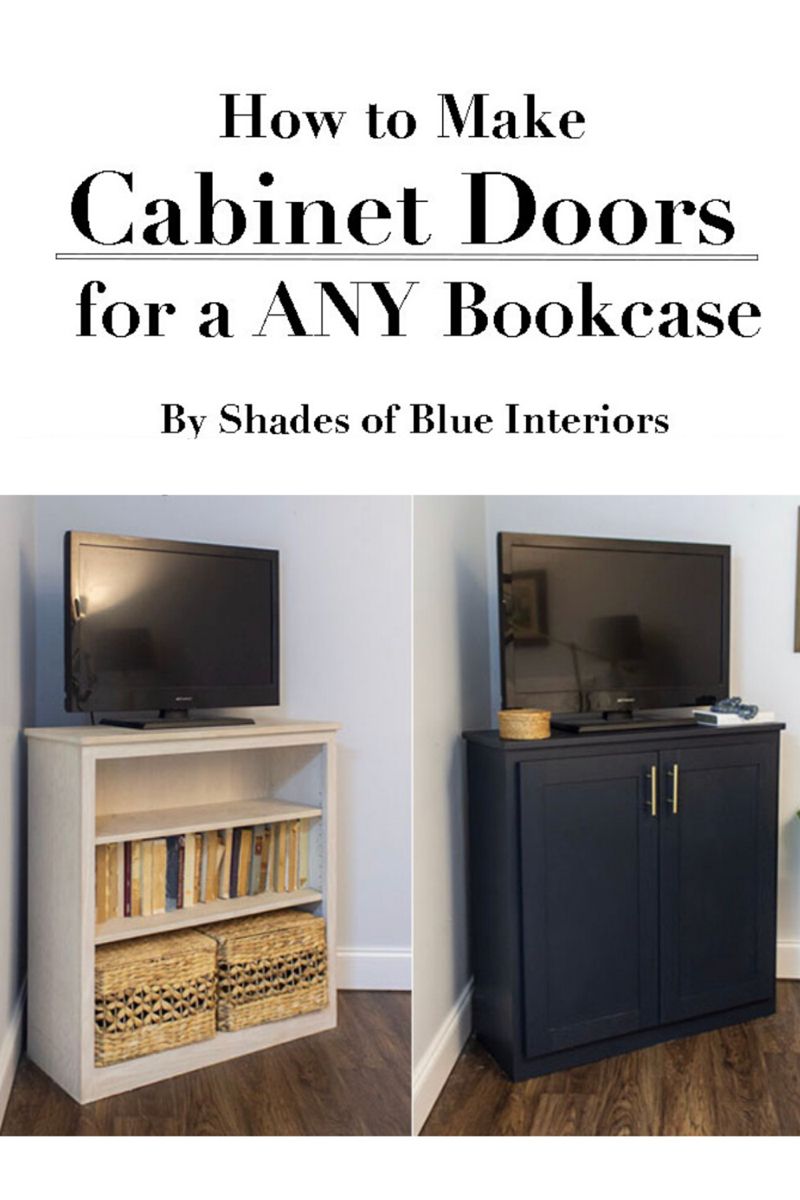 How to Build Cabinet Doors for ANY Bookcase