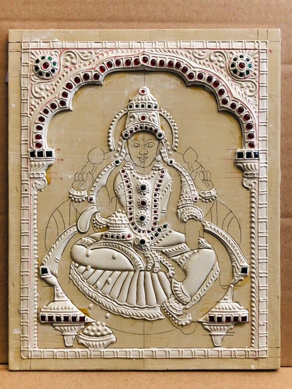 11x14\u201d 3D Tanjore painiting Muck board DiY kit