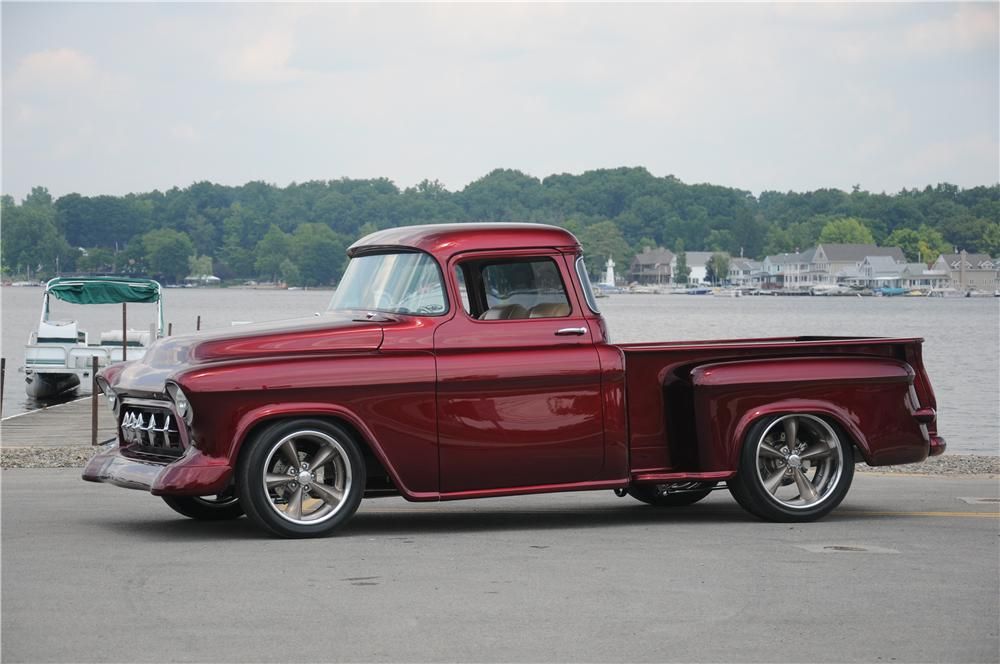 1956 Chevrolet 3100 Custom Pickup With Images Custom Trucks