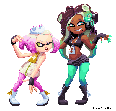 Mataknight Splatoon Pearl And Marina Video Game Characters Mataknight Splatoon Pearl And Marina Video Game Characters