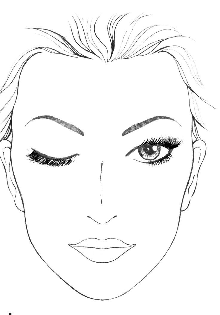 blank makeup face chart template makeup pinterest makeup face blank makeup face charts