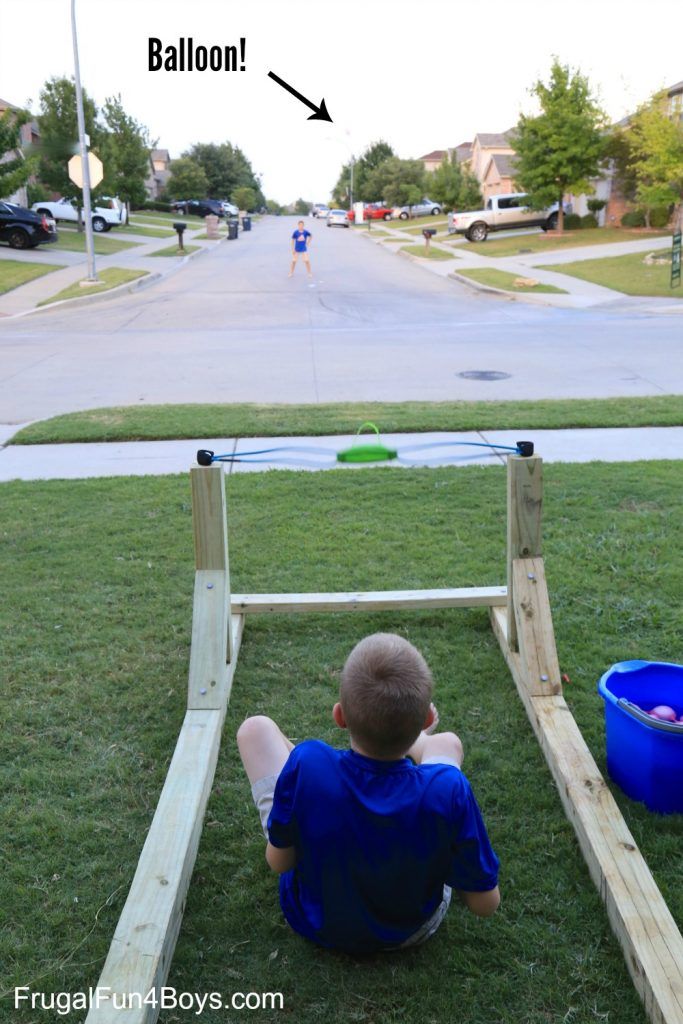 Diy Water Balloon Launcher Making Memories With Your Kids Water Balloons Outdoor Fun For Kids Diy Water