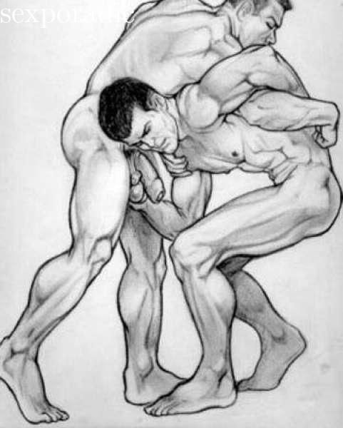 Drawing erotic gay