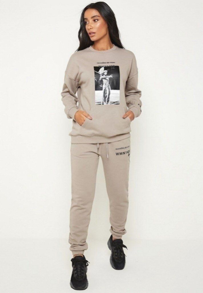 Pantalon de jogging anti-mode - taupe