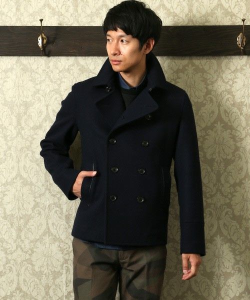 Abahouse メルトンpコート Bg Nvy Blk Wear ピーコート Pコート コート Abahouse メルトンpコート Bg Nvy Blk Wear ピーコート Pコート コート