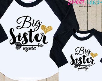 big sister tops for toddlers