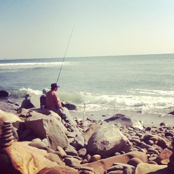 Couple fishing