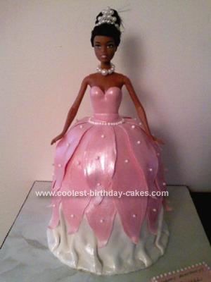 Beautiful Homemade Barbie Princess Birthday Cake Barbie Dress Cake Doll Cake Princess Birthday Cake