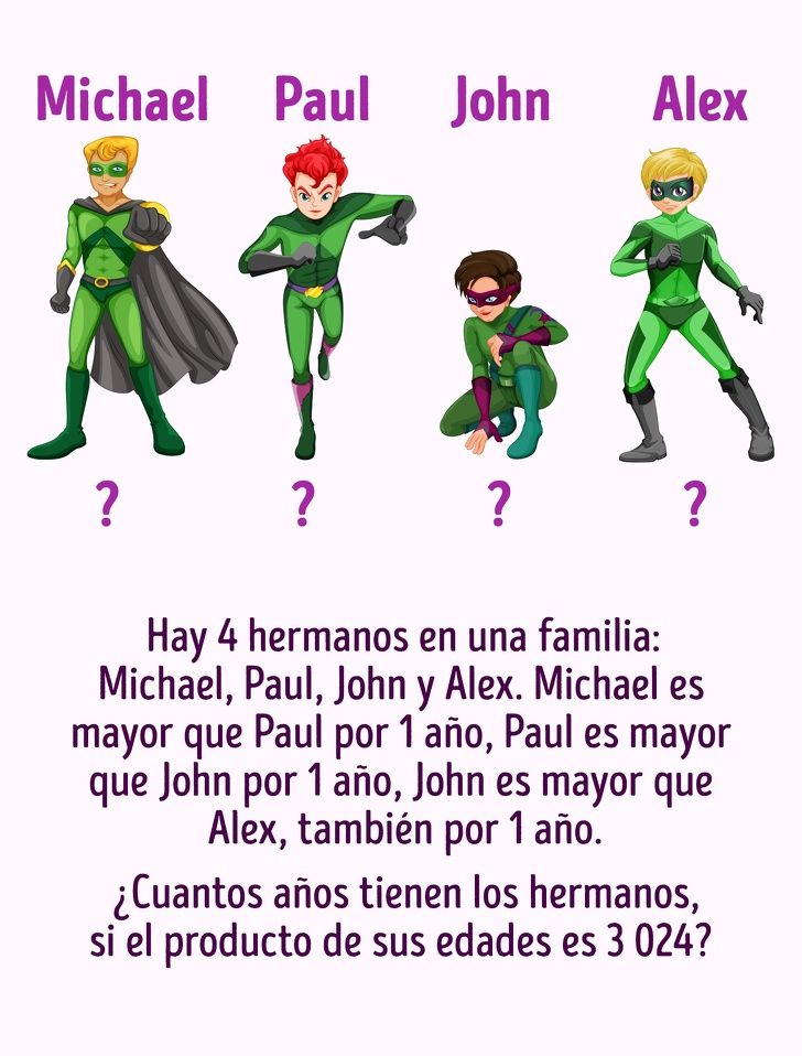 5 Problemas lógicos que desarrollarán tu cerebro Digital Life, Blog, Zelda Characters, Fictional Characters, Content, Maths, Smartphone, Tricky Riddles, Famous Sisters