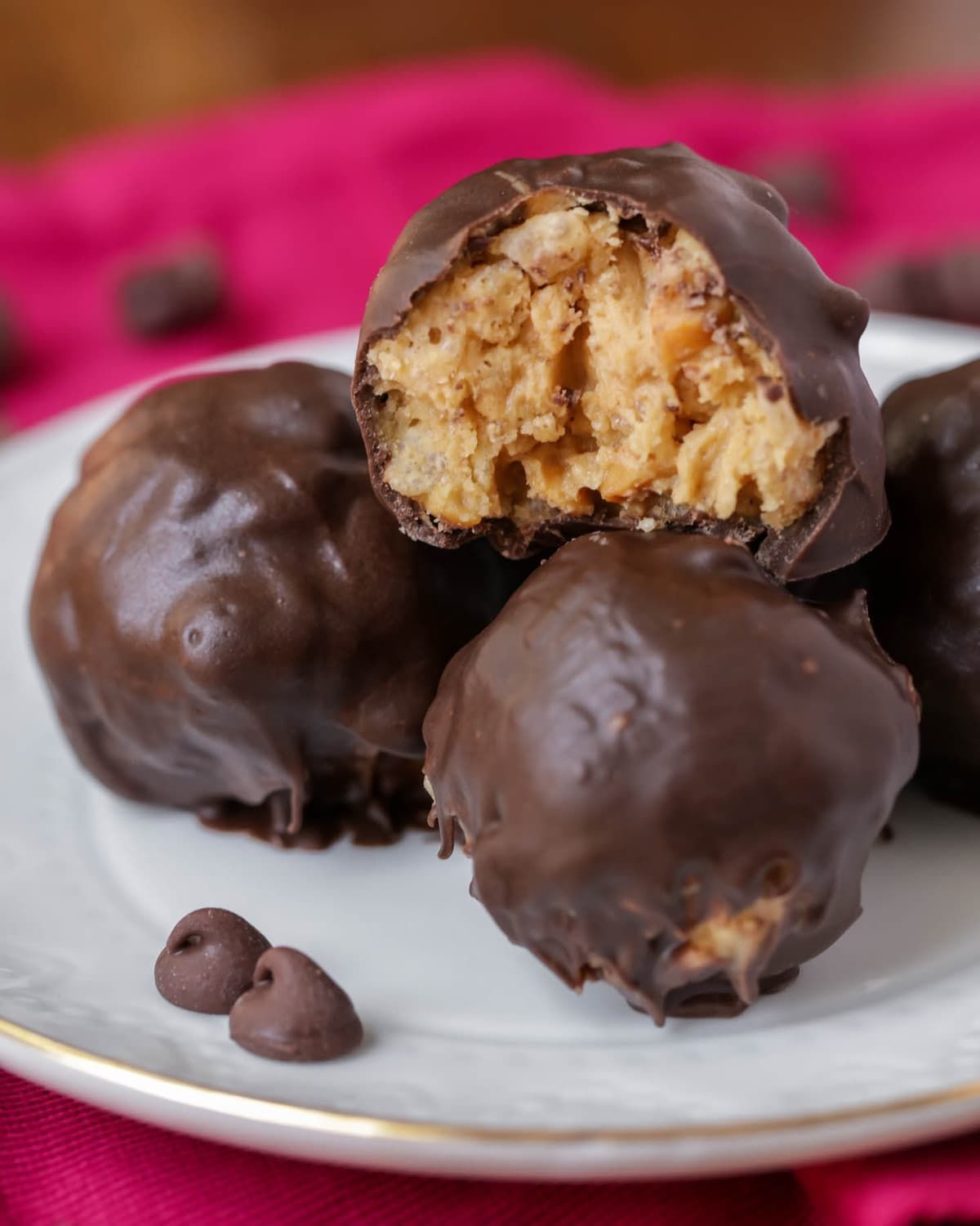 Easy Peanut Butter Balls With Rice Krispies Lil Luna