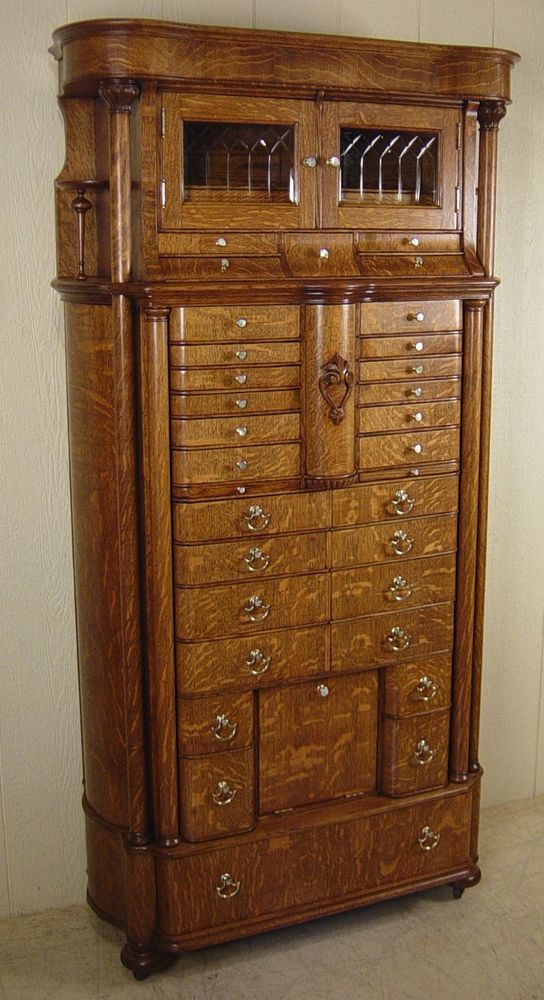 Antique Oak American Cabinet Co. Dental Cabinet #56 LarBear Must Antique Oak American Cabinet Co. Dental Cabinet - Model #56. This is considered to be the best dental cabinet ever made. All quarter sawn oak. - Antique Oak American Cabinet Co. Dental Cabinet #56 LarBear Must