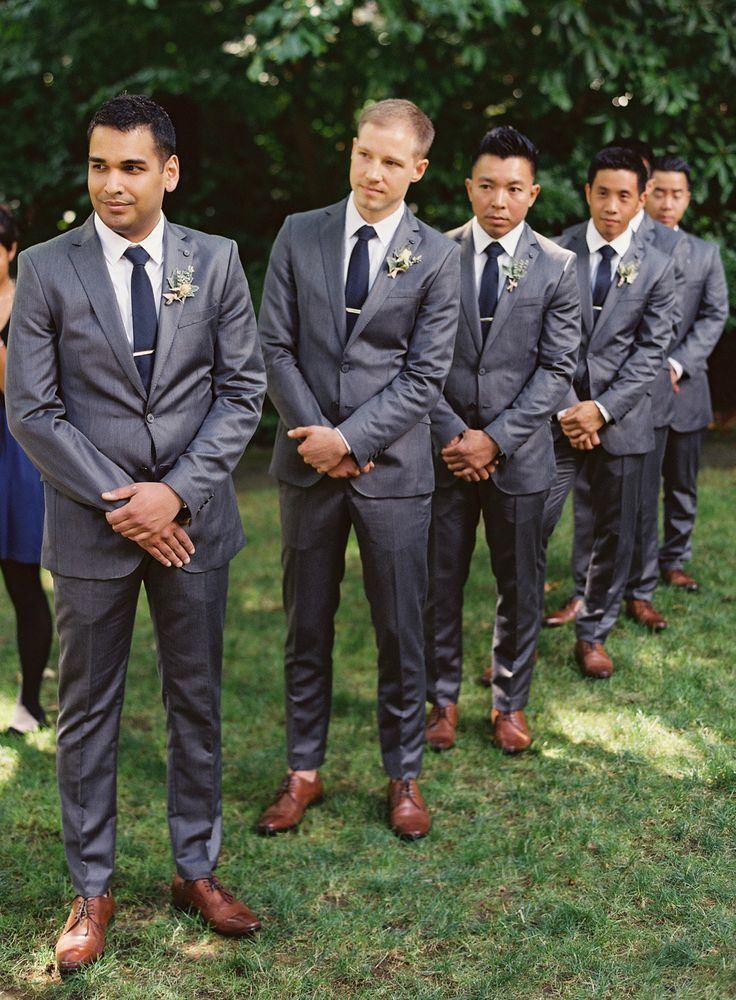 13 Ways To Spoil Your Groomsmen Gray Suits 13 Ways To Spoil Your Groomsmen