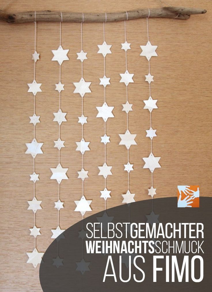 Selbstgemachter Weihnachtsschmuck aus Fimo Air #weihnachtsdekobasteln
