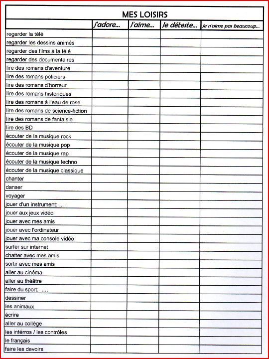 Après avoir complété le sondage, regardez la vidéo et remettez dans l'ordre les loisirs suivants: French Teacher, Teaching French, Teaching Activities, Teaching Resources, Student Tools, French Worksheets, French Verbs, Core French, French Education