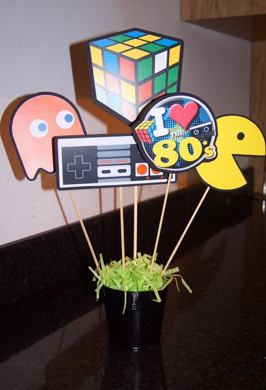 Excited To Share This Item From My Etsy Shop 5 80 S Sticks For Centerpieces Pacman Sticks G En Deco Anniversaire 40 Ans Decoration Annees 80 Fete Des Annees 80 Excited To Share This Item From My Etsy Shop 5 80 S Sticks For Centerpieces Pacman Sticks G En Deco Anniversaire 40 Ans Decoration Annees 80 Fete Des Annees 80