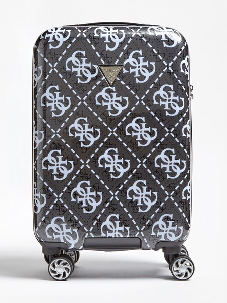 Guess Trolley Leeza Schwarz Weiss Reisen Urlaub Trolley Koffer Suitcase Koffer Trolley Koffer Trolley