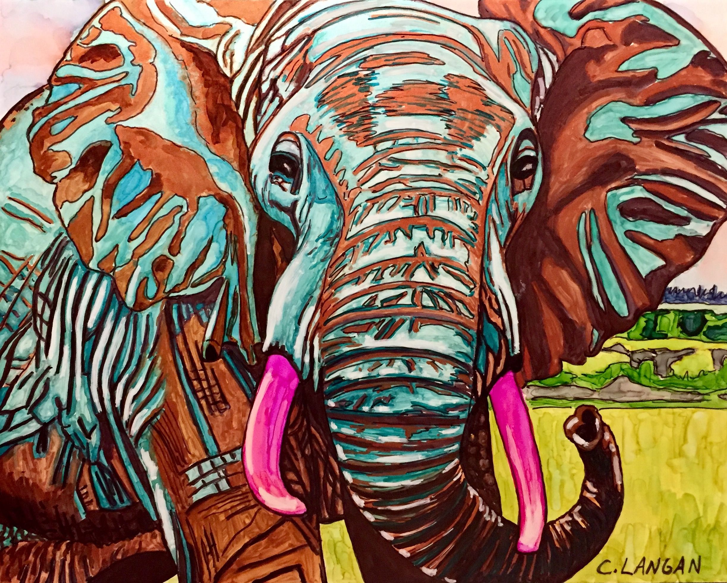 alcohol ink elephant alcohol ink in 2018 pinterest alcohol ink