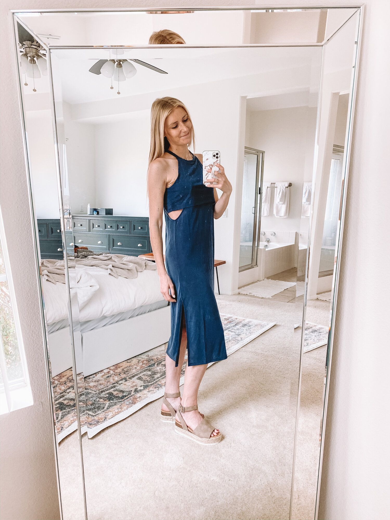 mom red dress