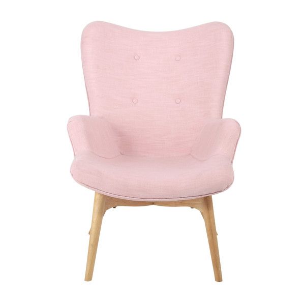 Fauteuil vintage en tissu rose Iceberg | Armchair, Fabric Fauteuil vintage en tissu rose Iceberg | Armchair, Fabric