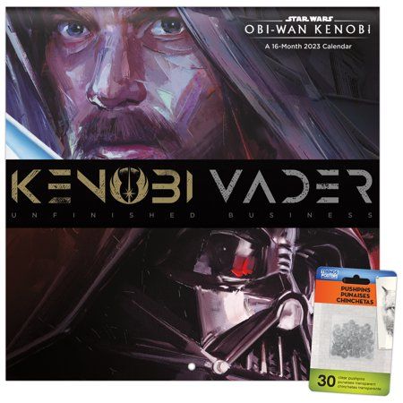 Spend the year with your favorite Jedi with this 2023 Star Wars Obi-Wan Kenobi Calendar. DateWorks 16-Month Wall Calendars feature a calendar page for each month of 2023, as well as the last four months of 2022. Each monthly calendar spread features enough room to mark important dates or write down reminder notes - making them perfect for staying organized and productive all year long. 2022-2023 Calendars make a great gift for anyone on your list! Size: 12" x 0.15" x 12". Color: Multicolor. Desk Calendar Pad, Calendar Pages, Wall Calendars, Monthly Calendar, Star Wars, Online Calendar, Day Designer, Obi Wan Kenobi, Important Dates