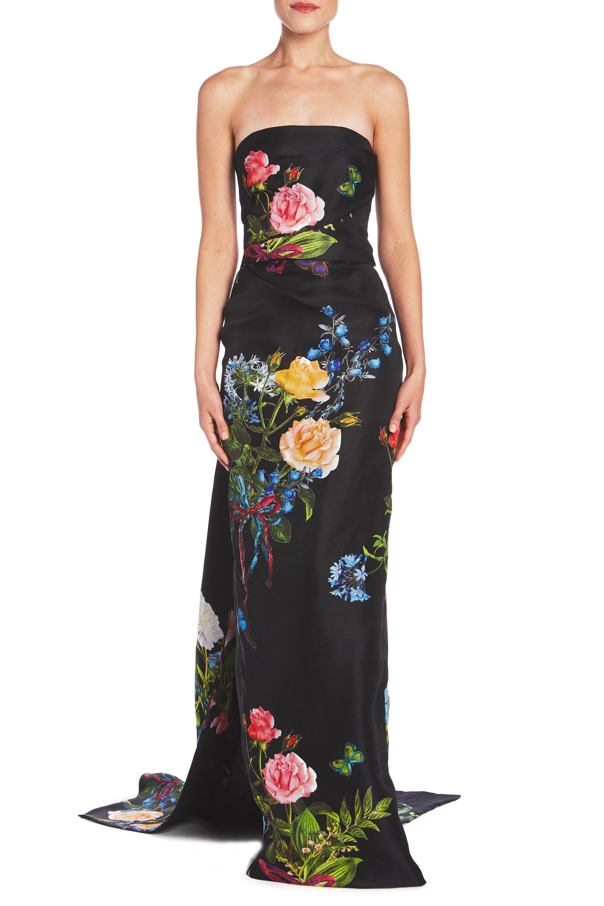 column evening gown