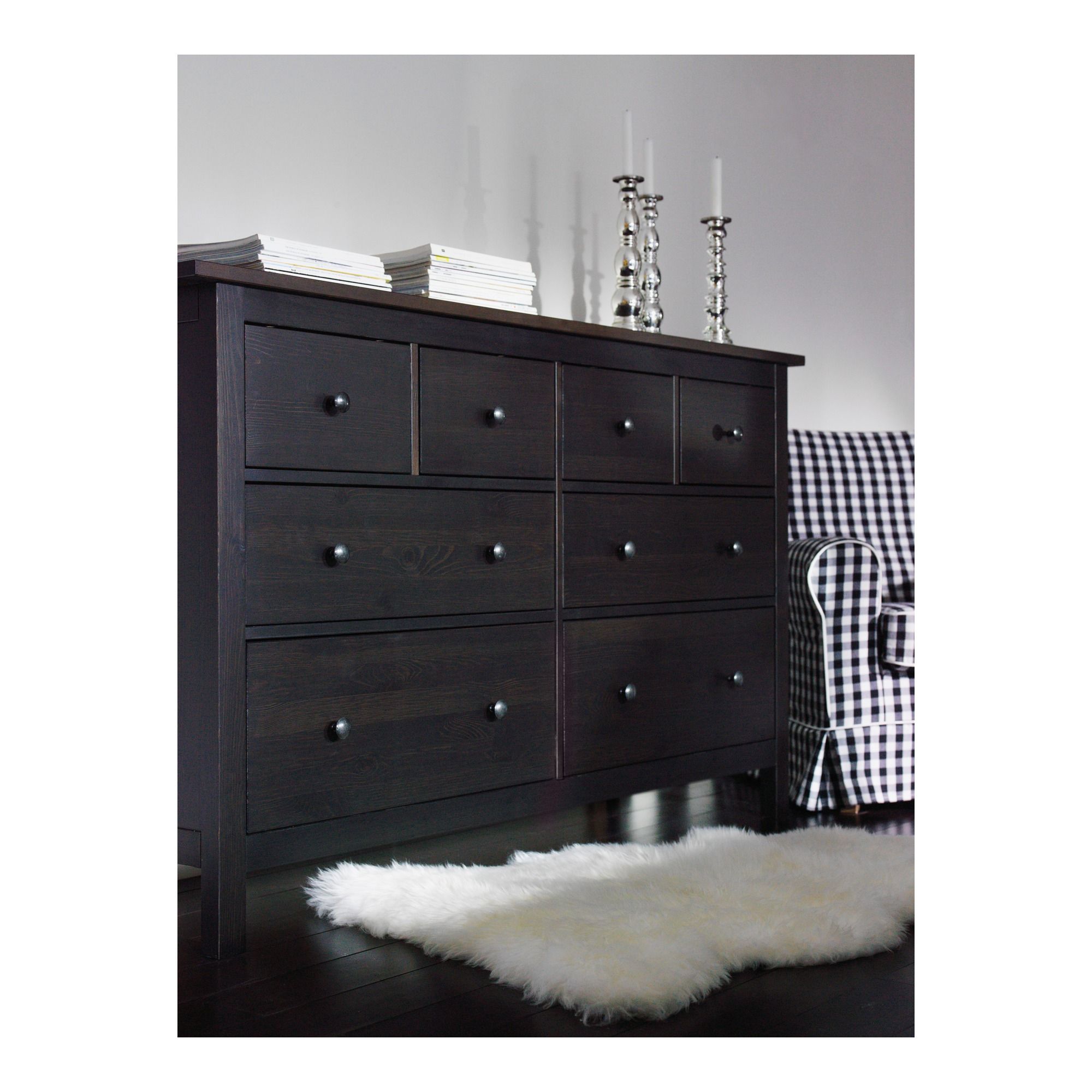 Ikea Hemnes 8 Drawer Dresser Black Brown Drawers And Dresser Chest Of Drawers Ikea Drawersikea Hemnesblack