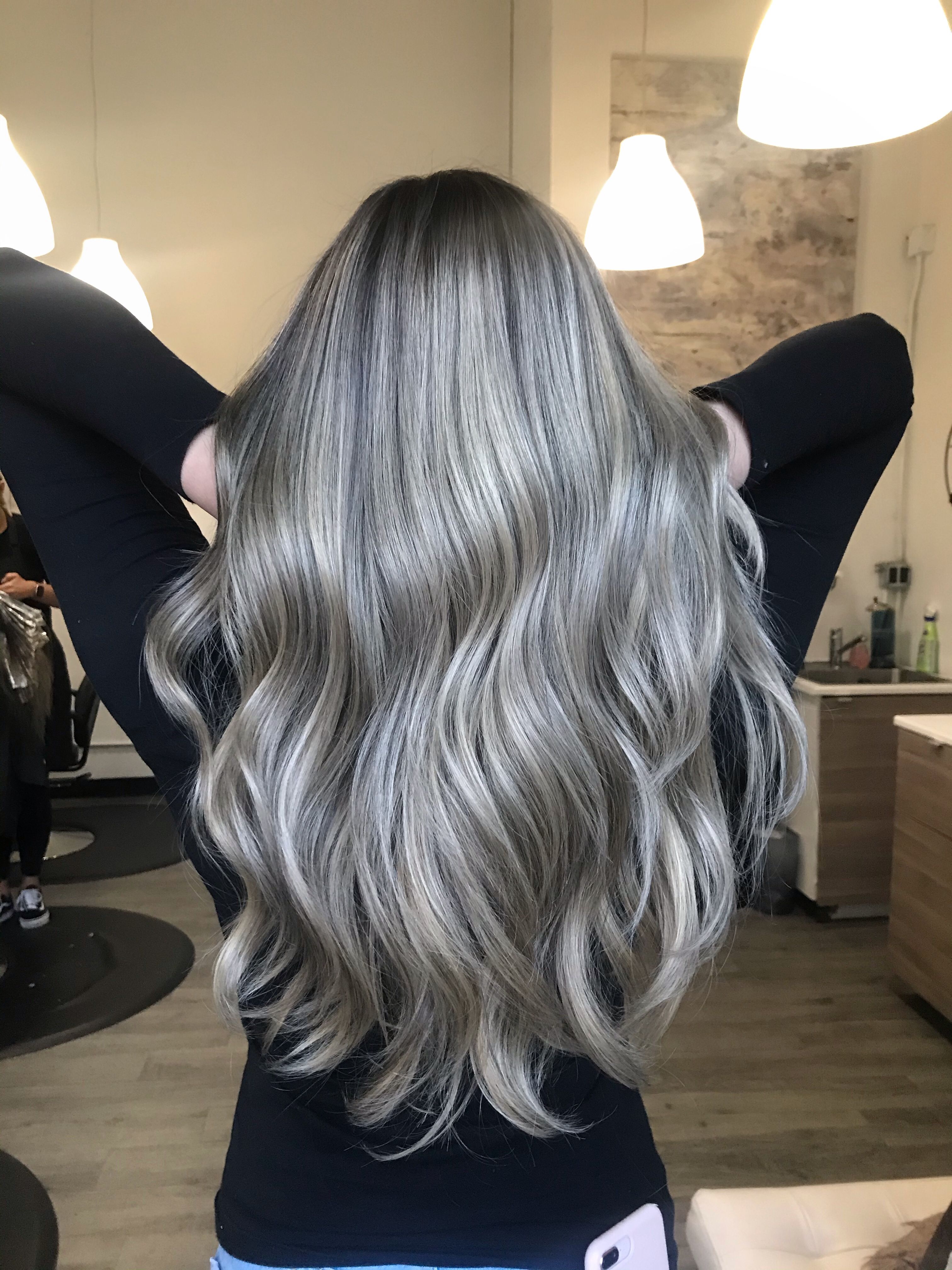 Silver Balayage Brunettes Sac Rengi Fikirleri Sac Sac Rengi Silver Balayage Brunettes Sac Rengi Fikirleri Sac Sac Rengi