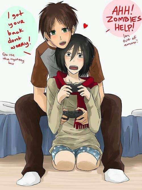 I'm pretty sure eren would be the one needing help lol. Mikasa would be ...