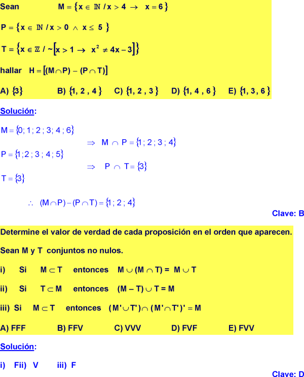 Operaciones Con Conjuntos Unión Intersección Y Diferencia Ejercicios Resueltos Pdf En 2021 Ejercicios Ejercicios Resueltos Secundaria Matematicas