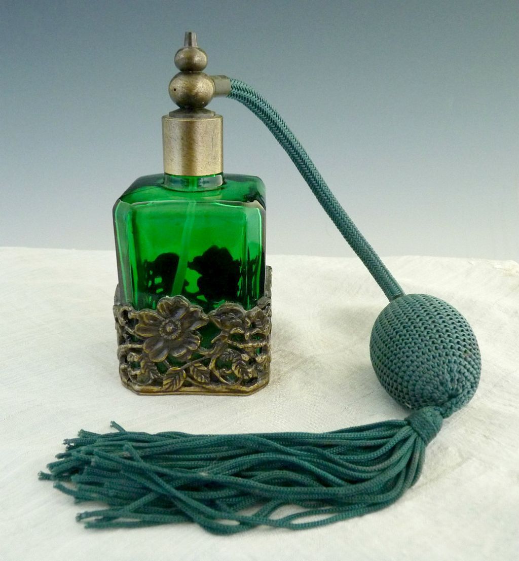 Vintage perfume atomizer bottle square Vintage Coty Perfume Bottle Atomizer