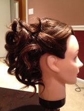 Buy Amazon: amzn.to/31bcjOk Curled updo i really like for bridemaids hair #Hair #bridemaidshair